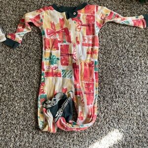 Burts Bees Christmas Gift Print Kids One Piece